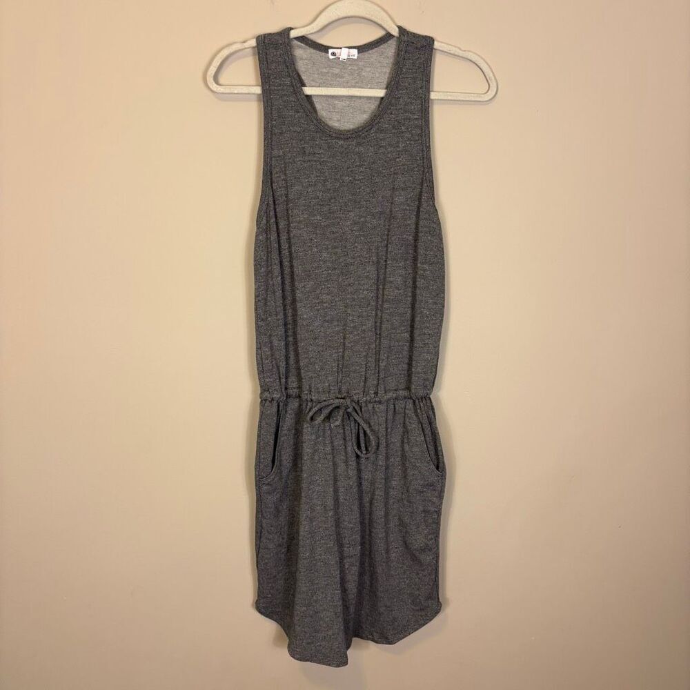 Sundry For Evereve‎ Heathered Grey Scoop Neck Tank Top Dress Size Small